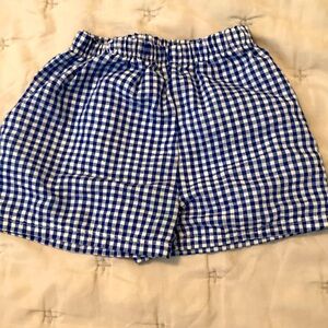 Cute blue and white checked shorts 18m